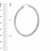 Banter 50Mm Diamond-Cut Hoop Earrings In Sterling Silver Earrings