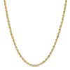 Banter 021 Gauge Diamond-Cut Rope Chain Necklace In 14K Hollow Gold - 22" Necklaces