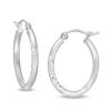 Banter 20Mm Multi-Finish Tube Hoop Earrings In Hollow Sterling Silver Earrings