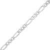 Banter Made In Italy 4.3Mm Diamond-Cut Pav Figaro Chain Bracelet In Solid Sterling Silver - 7.5" Bracelets