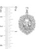 Banter Cubic Zirconia Small Detail Lion Head Necklace Charm In Sterling Silver Charms