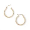 Banter 20Mm Diamond-Cut Hoop Earrings In 14K Hollow Gold Earrings