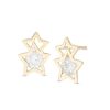 Banter Child'S Cubic Zirconia Double Star Stud Earrings In 10K Gold Earrings