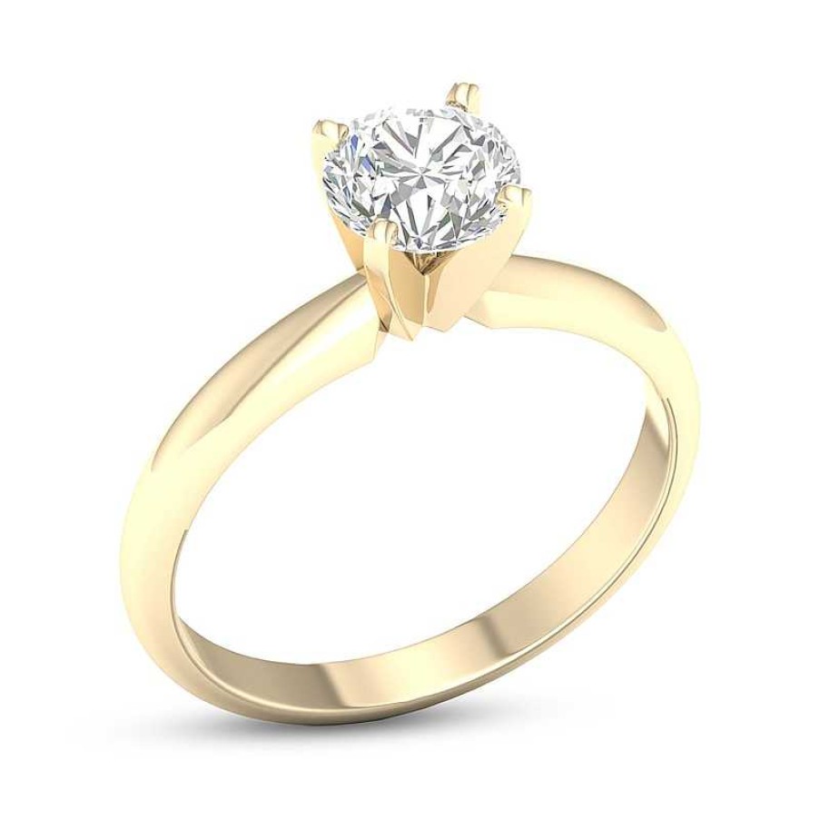 Banter 10K Solid Gold 3/4 Ct. T.W. Lab-Created Diamond Solitaire Ring Rings