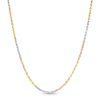 Banter 1.85Mm Diamond-Cut Crisscross Tri-Color Chain Necklace In 10K Solid Gold - 18" Necklaces