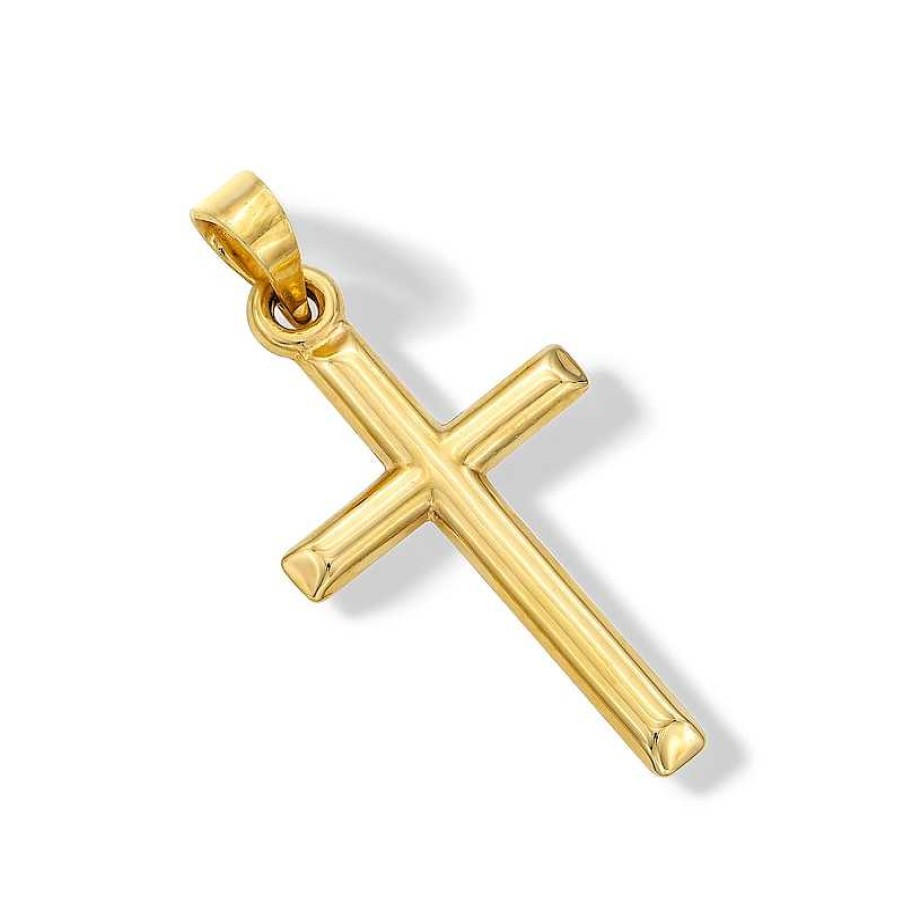 Banter 14K Hollow Gold Dainty Reversible Cross Charm Charms