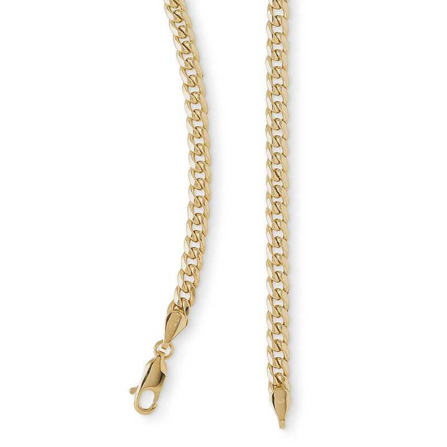 Banter Made In Italy 3.5Mm Miami Curb Chain Necklace In 10K Semi-Solid Gold - 24" Necklaces