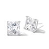 Banter 10Mm Princess-Cut Cubic Zirconia Stud Earrings In Sterling Silver Earrings