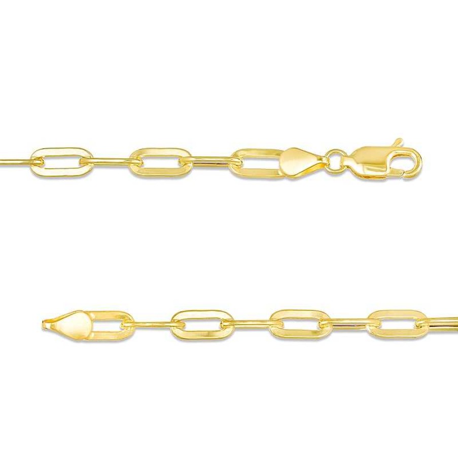 Banter 3.6Mm Paper Clip Chain Bracelet In 10K Semi-Solid Gold - 7.25" Bracelets