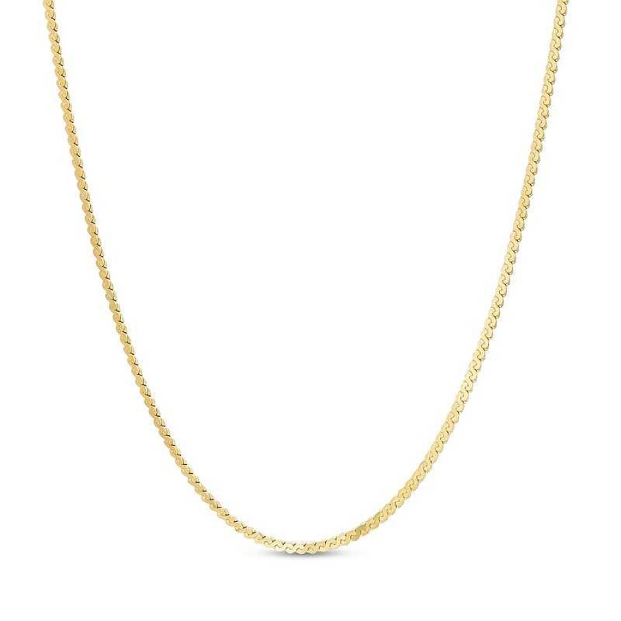 Banter 1.15Mm Serpentine Chain Necklace In 10K Solid Gold - 18" Necklaces