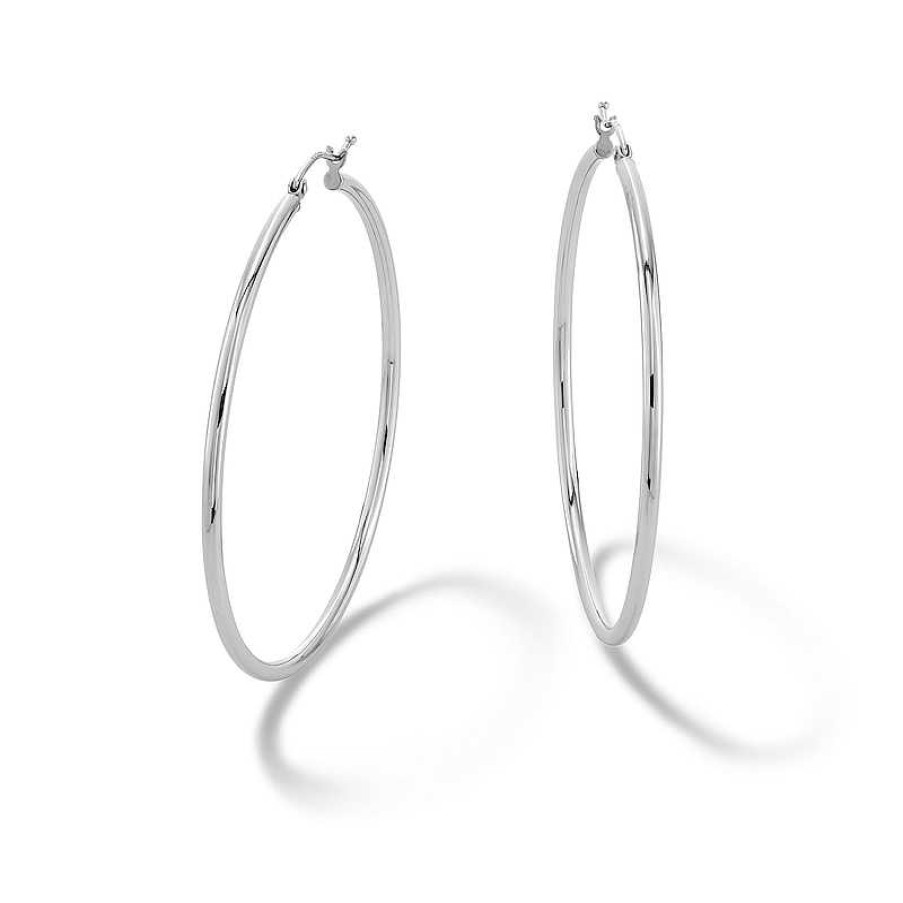 Banter 50Mm Hoop Earrings In Sterling Silver Earrings