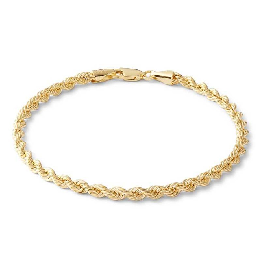 Banter 14K Hollow Gold Rope Chain Bracelet - 7" Bracelets