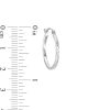 Banter 20Mm Diamond-Cut Square Hoops In 10K Hollow White Gold Earrings