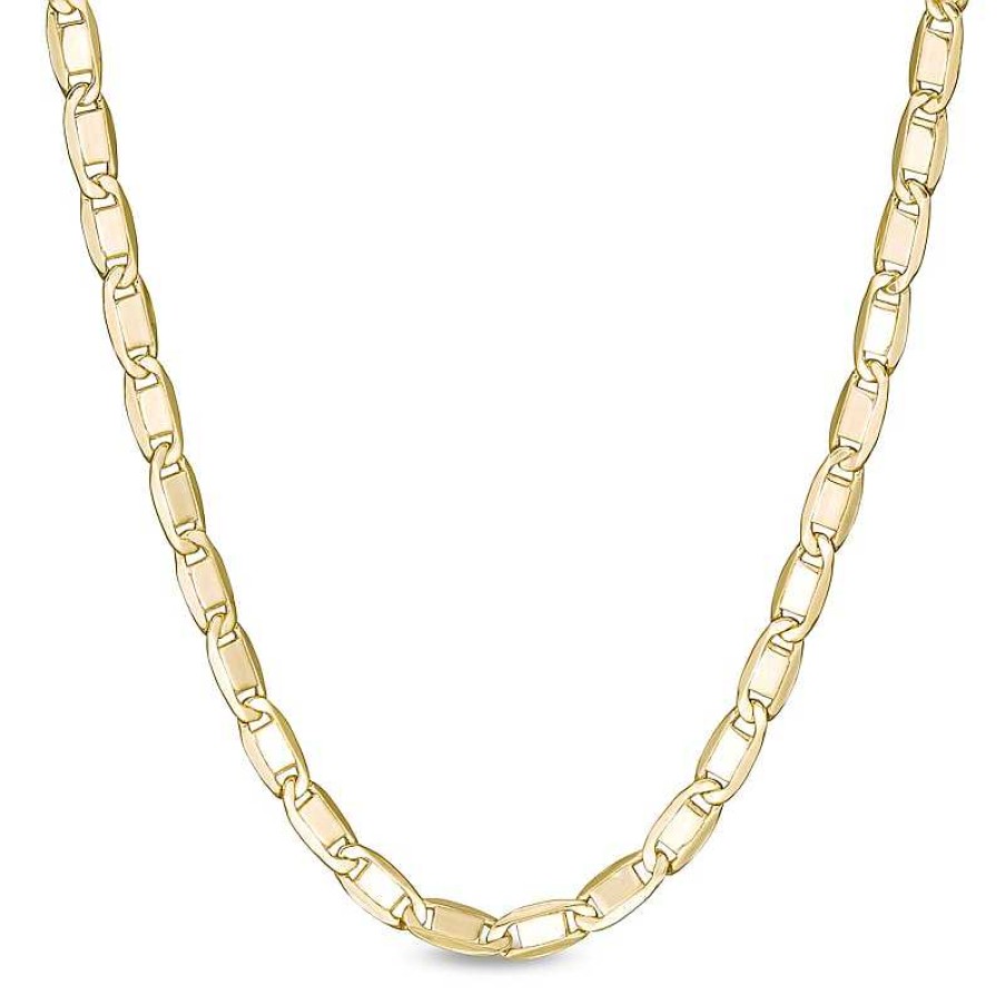 Banter 060 Gauge Valentino Chain Necklace In 10K Hollow Gold - 24" Necklaces