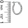 Banter 14Mm Diamond-Cut Hoop Earrings In Sterling Silver Earrings