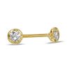 Banter Child'S 3Mm Cubic Zirconia Solitaire Stud Earrings In 10K Gold Earrings