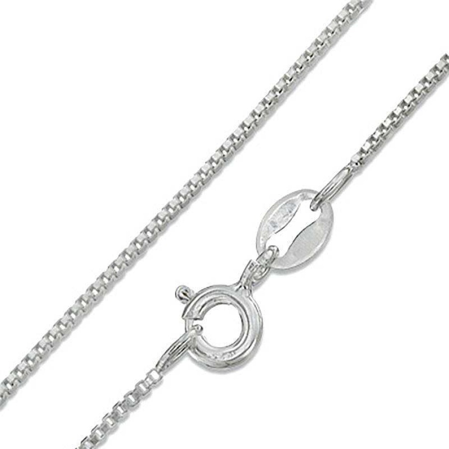 Banter Made In Italy Child'S 090 Gauge Box Chain Necklace In Solid Sterling Silver - 15" Necklaces