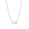 Banter 3Mm Oval Link Paper Clip Chain Necklace In Solid Sterling Silver - 15" + 2" Necklaces