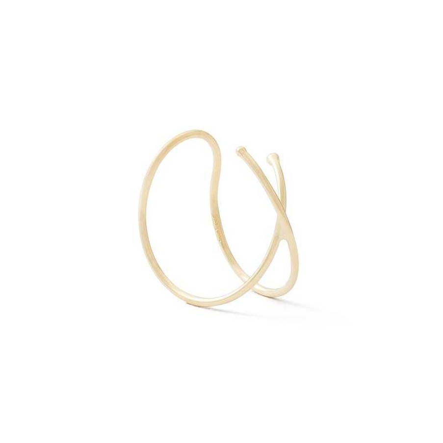 Banter Criss-Cross Ear Cuff In 10K Solid Gold Earrings