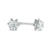 Banter Child'S 3Mm Cubic Zirconia Buttercup Stud Earrings In 10K White Gold Earrings