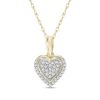 Banter 10K Solid Gold 1/10 Ct. T.W. Diamond Heart Pendant Necklace - 18" Necklaces