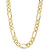 Banter Made In Italy 200 Gauge Figaro Chain Necklace In Solid Sterling Silver With 10K Gold Plate - 22" Necklaces