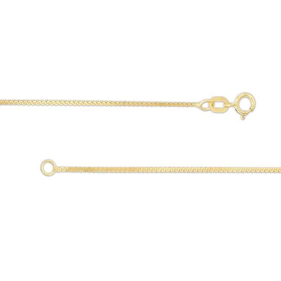 Banter 1.15Mm Serpentine Chain Necklace In 10K Solid Gold - 18" Necklaces