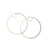 Banter 10K Gold Bonded Sterling Silver Crystal Hoops - Made In Italy Earrings