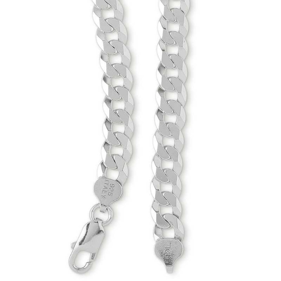 Banter Made In Italy 200 Gauge Curb Chain Necklace In Solid Sterling Silver - 24" Necklaces