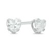 Banter Child'S 4Mm Heart-Shaped Cubic Zirconia Stud Earrings In 10K White Gold Earrings