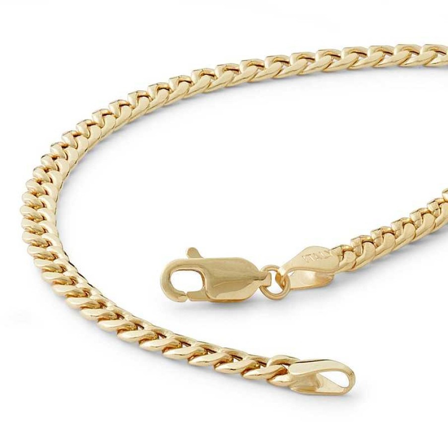 Banter Made In Italy 100 Gauge Cuban Curb Chain Bracelet In 10K Semi-Solid Gold - 8.5" Bracelets