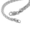 Banter 10K Hollow White Gold Rope Chain Bracelet - 8" Bracelets