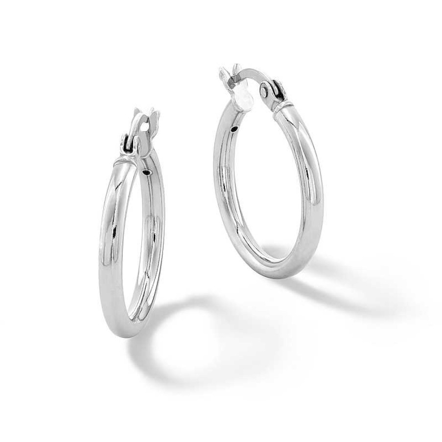 Banter Sterling Silver Polished Hoop Earrings Earrings