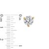 Banter 4Mm Cubic Zirconia Solitaire Stud Earrings In 14K Gold Earrings