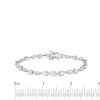 Banter Cubic Zirconia Oval And Marquise Bracelet In Semi-Solid Sterling Silver - 7" Bracelets