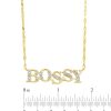 Banter 1/20 Ct. T.W. Diamond "Bossy" Necklace In 10K Gold Necklaces