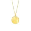 Banter Diamond Accent Pisces Zodiac Disc Necklace In Sterling Silver With 14K Gold Plate - 18" Necklaces