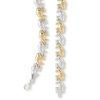 Banter Alternating Crystal Elephant Stampato Necklace In 10K Gold Bonded Sterling Silver - 17" Necklaces