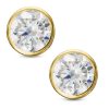 Banter 6Mm Cubic Zirconia Solitaire Stud Earrings In 14K Gold Earrings