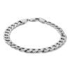 Banter 10K Hollow White Gold Curb Chain Bracelet - 8.5" Bracelets