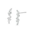 Banter Multi-Shape Cubic Zirconia Crawler Stud Earrings In Sterling Silver Earrings