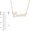 Banter Script Name Necklace In 10K Rose Gold (1 Line) Necklaces