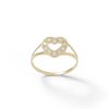 Banter Child'S Cubic Zirconia Heart Ring In 10K Gold - Size 3 Rings