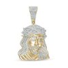 Banter 1/2 Ct. T.W. Diamond Jesus Head Necklace Charm In 10K Gold Charms