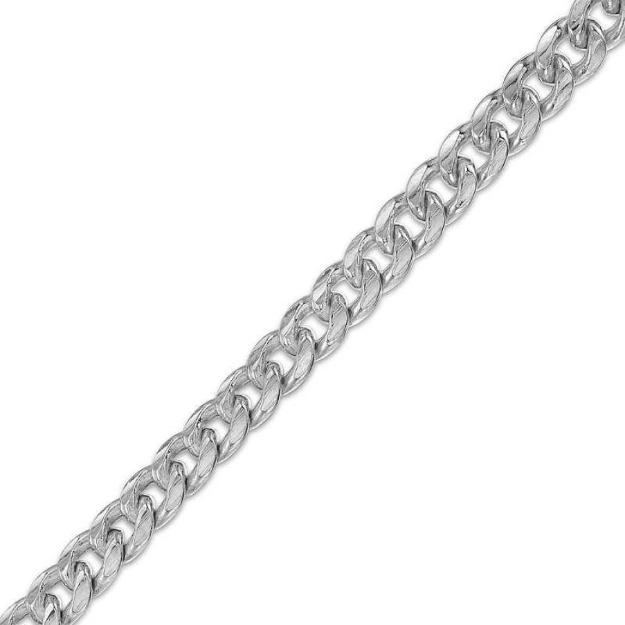 Banter 10K Semi-Solid White Gold Cuban Chain - 20" Necklaces