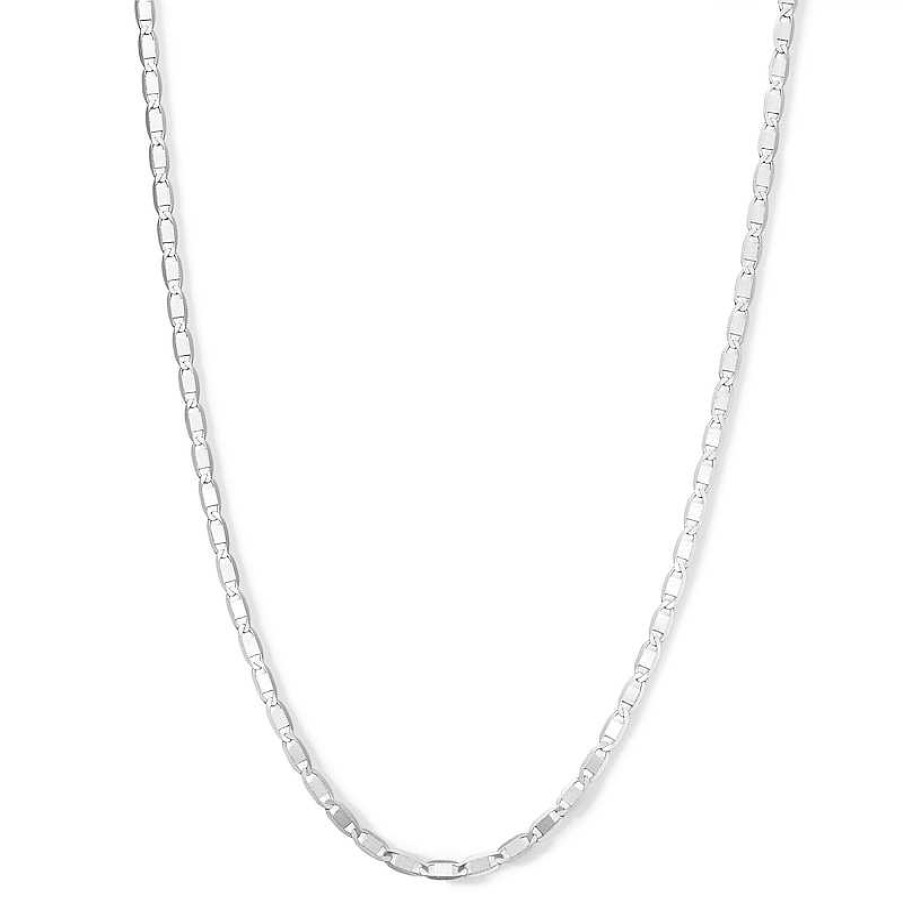 Banter Made In Italy 060 Gauge Solid Valentino Chain Necklace In Sterling Silver 22" Necklaces