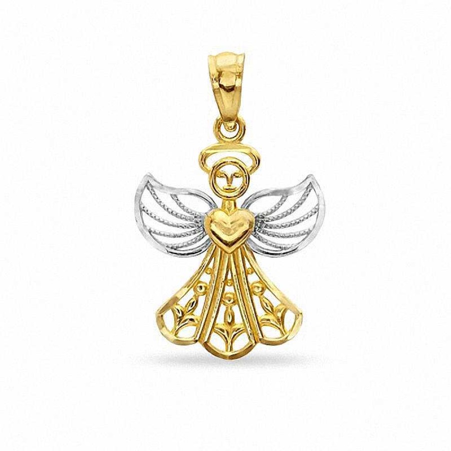 Banter Cutout Angel With Heart Charm In 10K Two-Tone Gold Charms