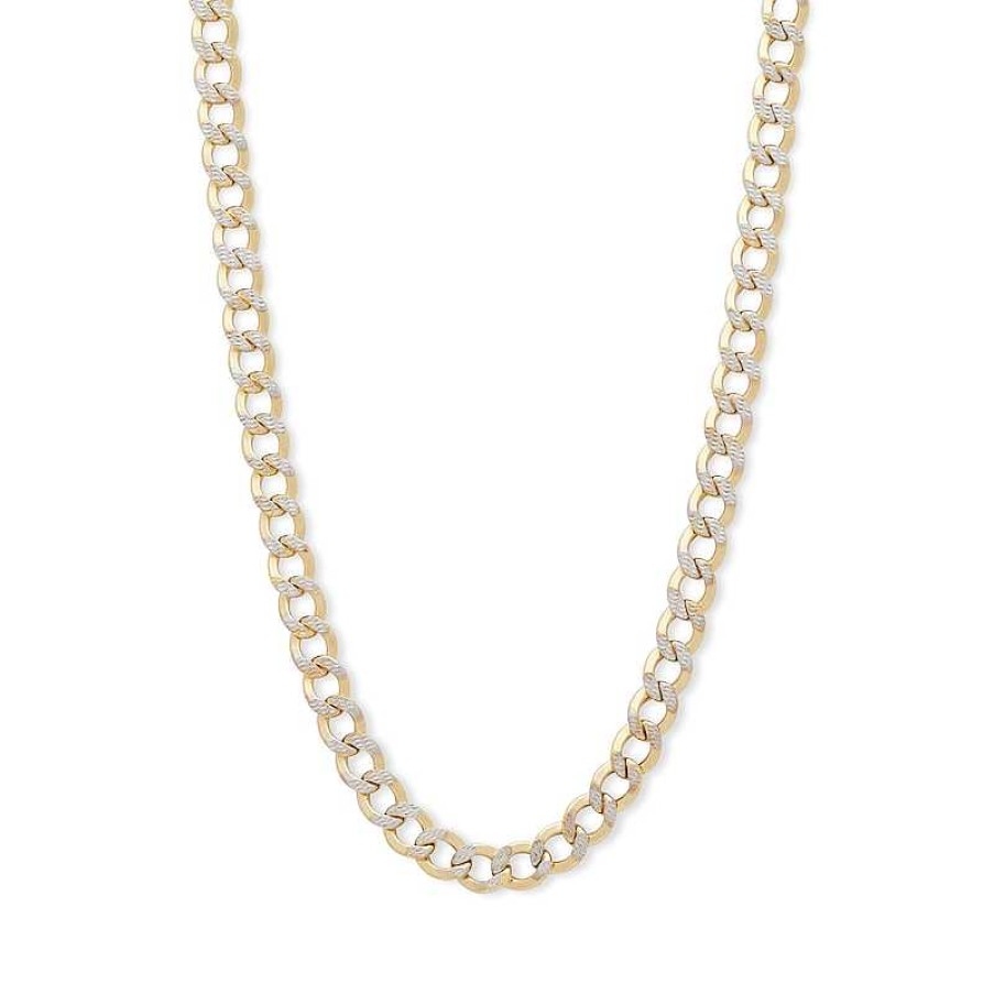 Banter 10K Semi-Solid Gold Cuban Curb Two-Tone Chain - 16" Necklaces