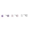 Banter Child'S 3Mm Multi-Color Cubic Zirconia Solitaire Stud Earrings Set In Sterling Silver Earrings