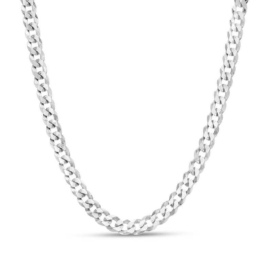 Banter Made In Italy 100 Gauge Solid Flat Curb Chain Necklace In Sterling Silver 20" Necklaces